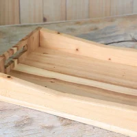 سینی چوبی مستطیلی طرحدار
