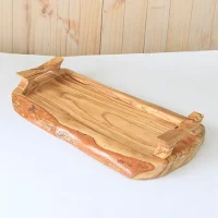 سینی چوبی دسته دار طرحدار